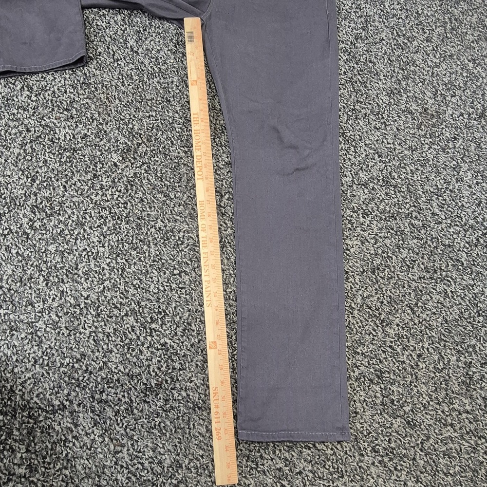 johnnie-O Hugo 5-Pocket Pants Men's 36x34 Stone Gray Stretch Chino JMPA1470 - Picture 5 of 8